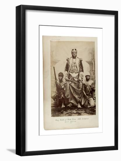 King Duke of Duke Town, Old Calabar, West Africa, C.1890-null-Framed Giclee Print