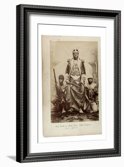 King Duke of Duke Town, Old Calabar, West Africa, C.1890-null-Framed Giclee Print