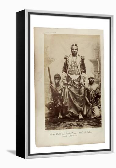 King Duke of Duke Town, Old Calabar, West Africa, C.1890-null-Framed Premier Image Canvas