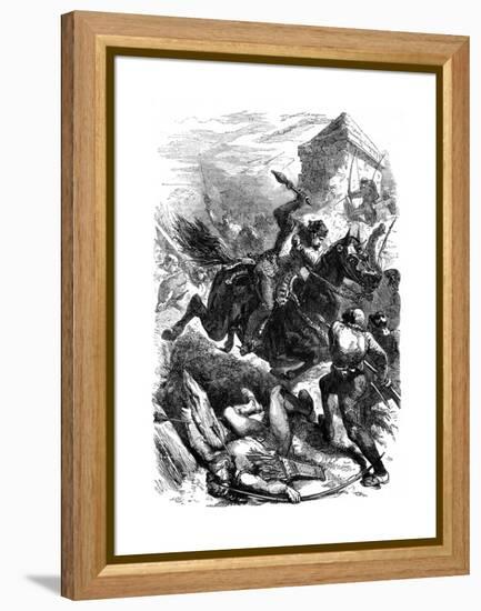 King Edward I of England at Berwick, 1296-null-Framed Premier Image Canvas