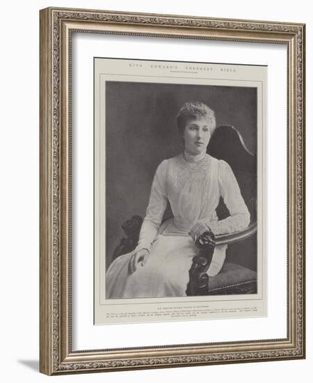 King Edward's Youngest Niece-null-Framed Giclee Print