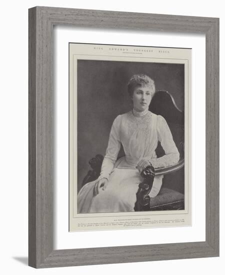 King Edward's Youngest Niece-null-Framed Giclee Print