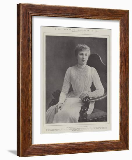 King Edward's Youngest Niece-null-Framed Giclee Print