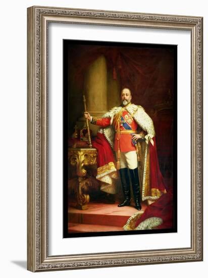 King Edward Vii, 1902-Sir Samuel Luke Fildes-Framed Giclee Print