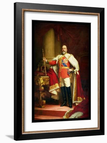 King Edward Vii, 1902-Sir Samuel Luke Fildes-Framed Giclee Print