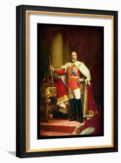 King Edward Vii, 1902-Sir Samuel Luke Fildes-Framed Giclee Print