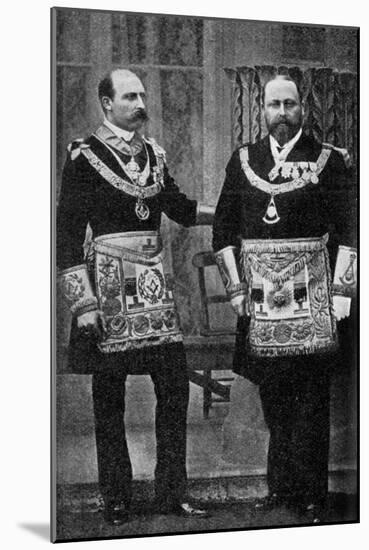 King Edward VII as a Freemason-Russell-Mounted Giclee Print