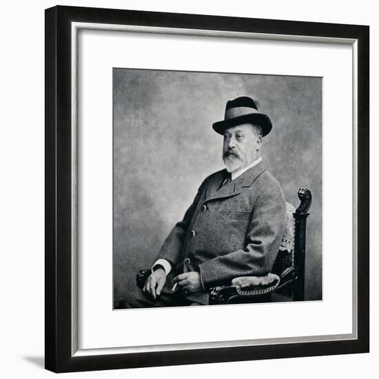 King Edward VII in a Tyrolean hat, 1903 (1911)-Unknown-Framed Photographic Print