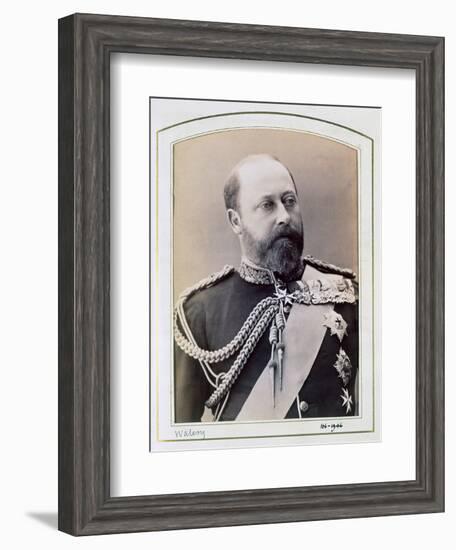 King Edward VII when Prince of Wales, c1884-1898-Walery-Framed Photographic Print