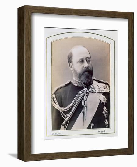 King Edward VII when Prince of Wales, c1884-1898-Walery-Framed Photographic Print