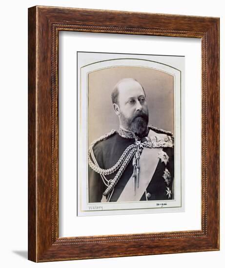 King Edward VII when Prince of Wales, c1884-1898-Walery-Framed Photographic Print