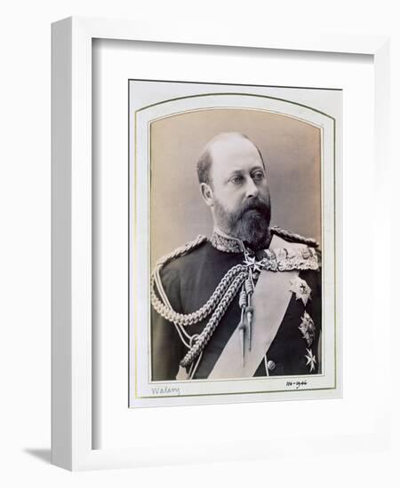 King Edward VII when Prince of Wales, c1884-1898-Walery-Framed Photographic Print