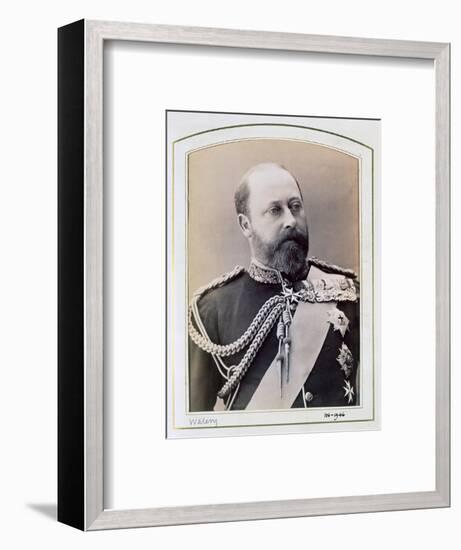 King Edward VII when Prince of Wales, c1884-1898-Walery-Framed Photographic Print