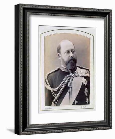 King Edward VII when Prince of Wales, c1884-1898-Walery-Framed Photographic Print