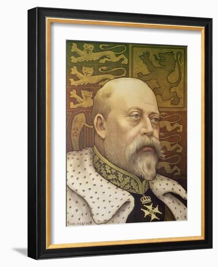 King Edward Vii-Paul Berthon-Framed Giclee Print