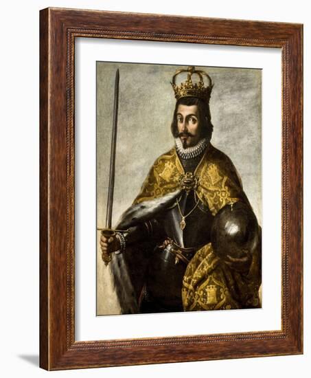 King Ferdinand El Santo, Anonymous, 17Th Century. Oil on Canvas, 115X92. Ayuntamiento De Sevilla-Unknown Artist-Framed Giclee Print