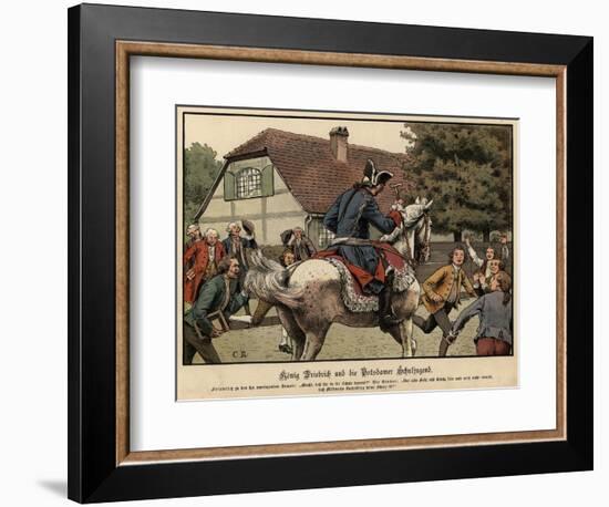 King Frederick the Great and the Schoolchildren of Potsdam-Carl Rochling-Framed Giclee Print