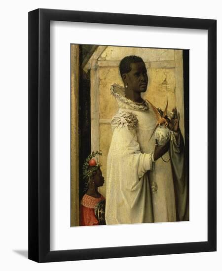 King Gaspard, from Adoration of the Magi, Tripytch, C.1495-Hieronymus Bosch-Framed Giclee Print