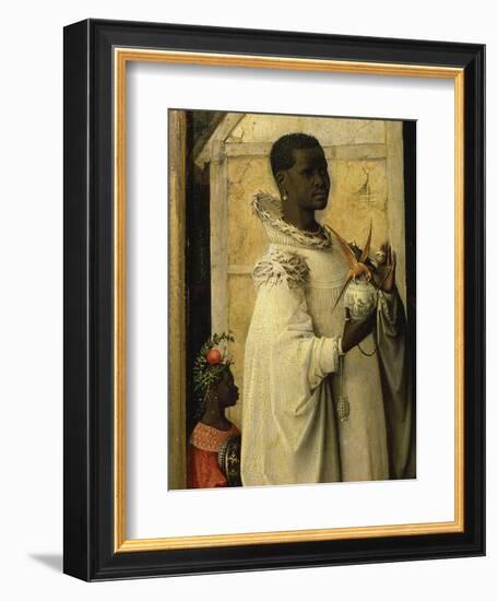 King Gaspard, from Adoration of the Magi, Tripytch, C.1495-Hieronymus Bosch-Framed Giclee Print