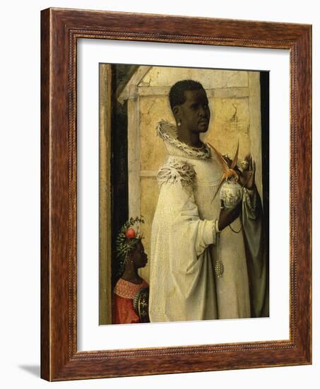 King Gaspard, from Adoration of the Magi, Tripytch, C.1495-Hieronymus Bosch-Framed Giclee Print