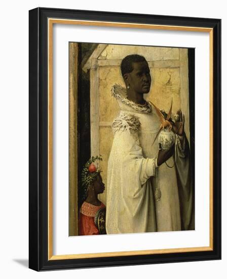 King Gaspard, from Adoration of the Magi, Tripytch, C.1495-Hieronymus Bosch-Framed Giclee Print