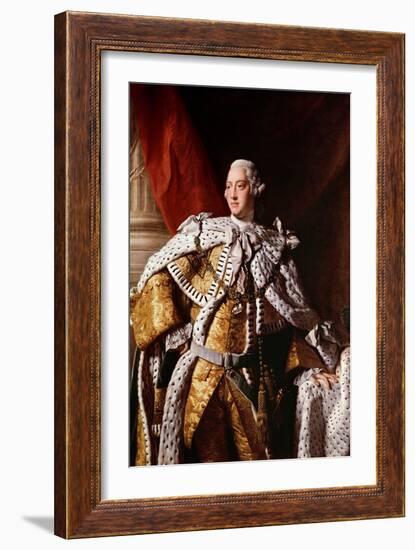 King George Iii, c.1762-64-Allan Ramsay-Framed Giclee Print