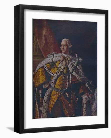 'King George III', c1761-1762-Allan Ramsay-Framed Giclee Print