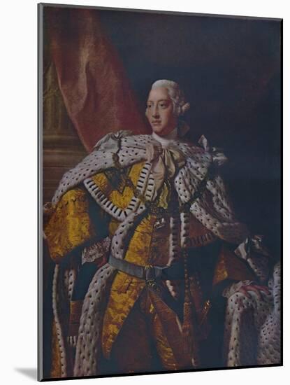 'King George III', c1761-1762-Allan Ramsay-Mounted Giclee Print