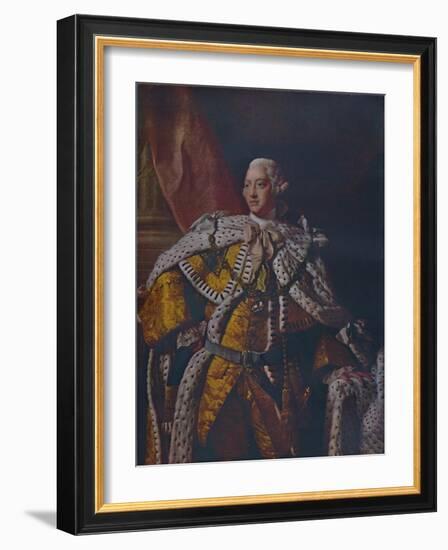 'King George III', c1761-1762-Allan Ramsay-Framed Giclee Print