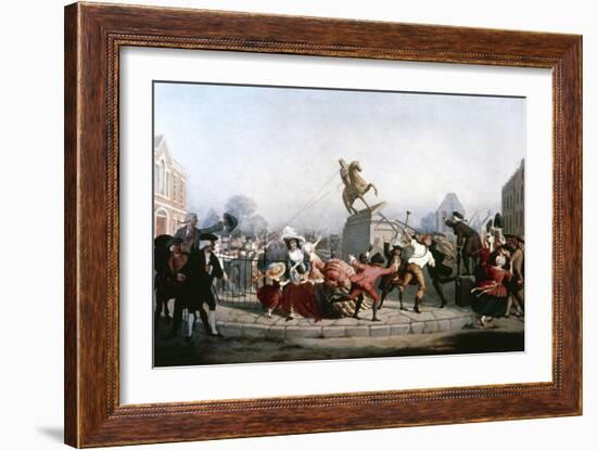 King George III Statue, 1776-William Walcutt-Framed Giclee Print