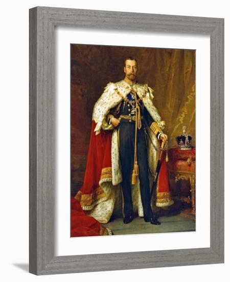 King George V, 1911-Sir Samuel Luke Fildes-Framed Giclee Print