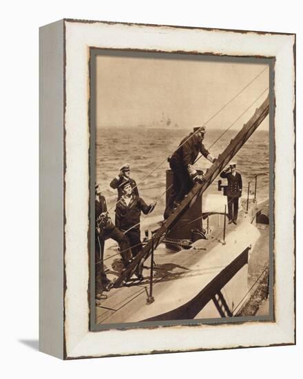 King George V afloat with his Navy, c1910s (1935)-Unknown-Framed Premier Image Canvas