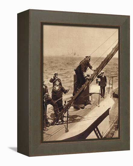 King George V afloat with his Navy, c1910s (1935)-Unknown-Framed Premier Image Canvas