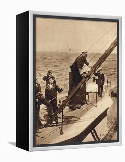 King George V afloat with his Navy, c1910s (1935)-Unknown-Framed Premier Image Canvas