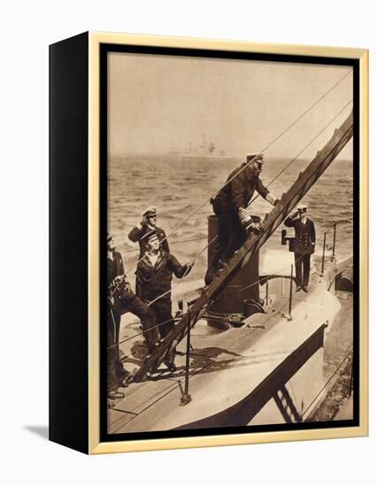 King George V afloat with his Navy, c1910s (1935)-Unknown-Framed Premier Image Canvas