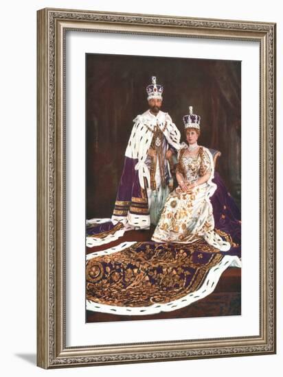 King George V and Queen Mary, 1911-W&d Downey-Framed Giclee Print