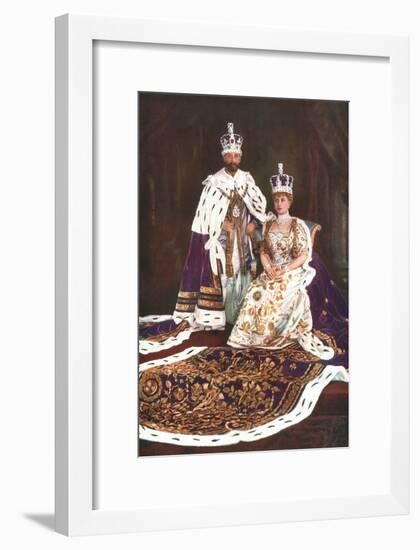 King George V and Queen Mary, 1911-W&d Downey-Framed Giclee Print