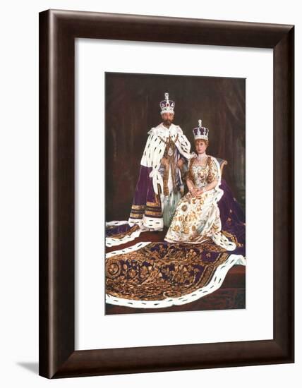 King George V and Queen Mary, 1911-W&d Downey-Framed Giclee Print