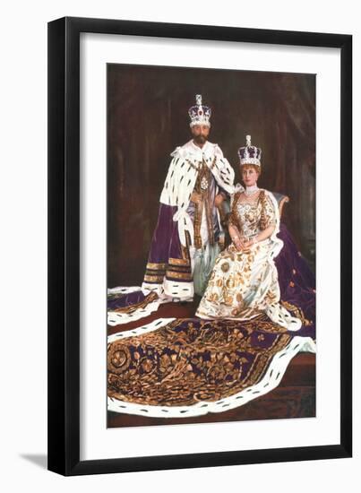 King George V and Queen Mary, 1911-W&d Downey-Framed Giclee Print