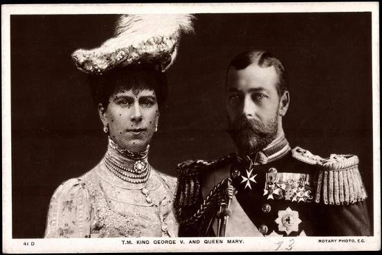 King George V And Queen Mary Of England Giclee Print By Art Com