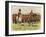 King George V as Prince of Wales Leading His Regiment, the Royal Fusiliers, at Aldershot-Henry Payne-Framed Giclee Print