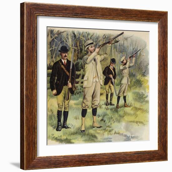 King George V as Prince of Wales, Shooting at Sandringham-Henry Payne-Framed Giclee Print