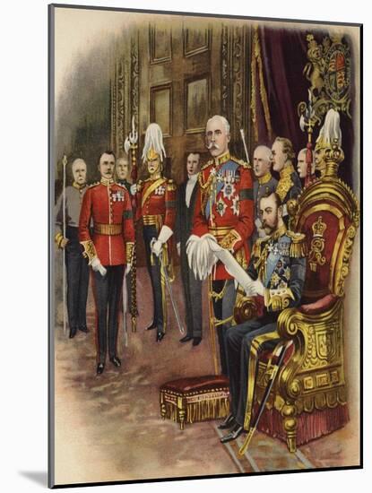 King George V Holds His First Court, May 1910-Henry Payne-Mounted Giclee Print