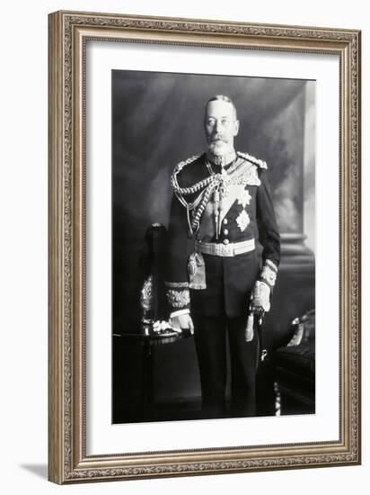 King George V in Uniform-James Lafayette-Framed Giclee Print