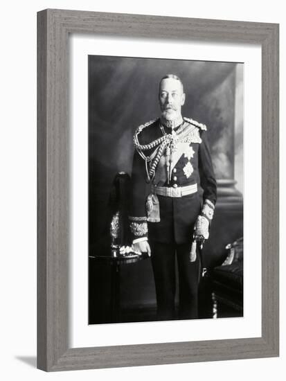 King George V in Uniform-James Lafayette-Framed Giclee Print