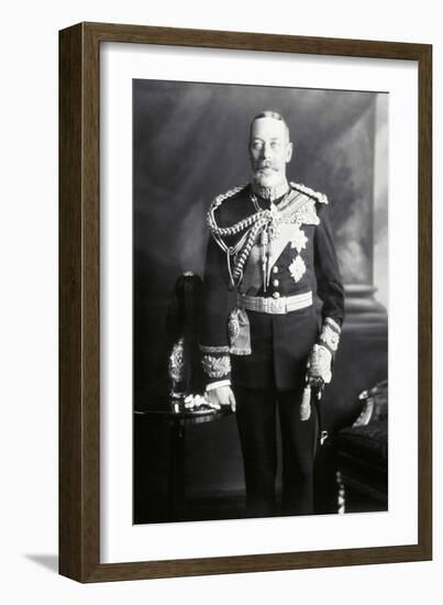 King George V in Uniform-James Lafayette-Framed Giclee Print