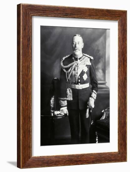 King George V in Uniform-James Lafayette-Framed Giclee Print