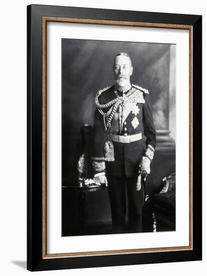 King George V in Uniform-James Lafayette-Framed Giclee Print