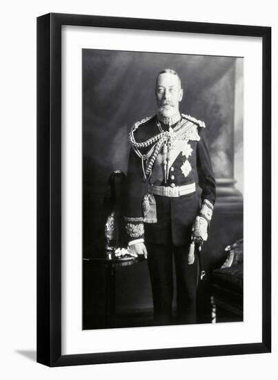 King George V in Uniform-James Lafayette-Framed Giclee Print