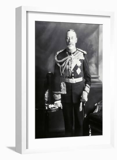 King George V in Uniform-James Lafayette-Framed Giclee Print